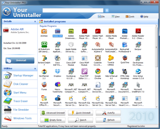 Complete Program Uninstaller Windows 7
