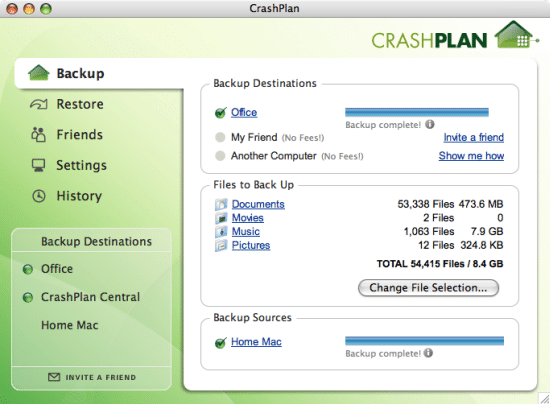 Automatic Data Backup with CrashPlan