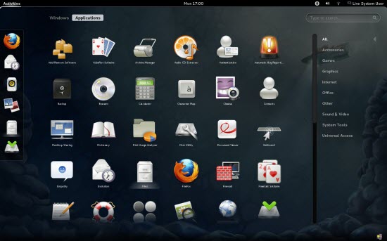 Fedora 16 Gnome