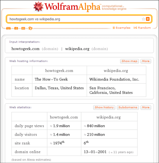 WolframAlpha – The Computational Knowledge Engine
