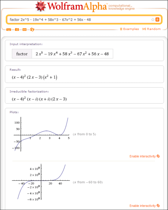 WolframAlpha – The Computational Knowledge Engine