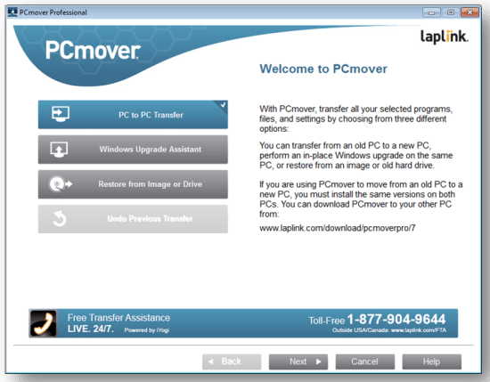 Laplink PCMover