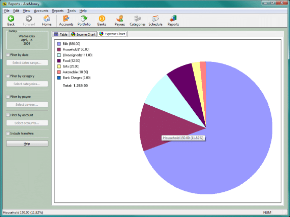 Free Personal Accounting Software AceMoney Lite