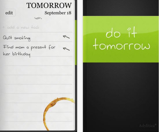 Do It Tomorrow: A To-Do List App for Android and iOS