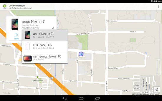 Locate your Lost Android Device with Android Device Manager App