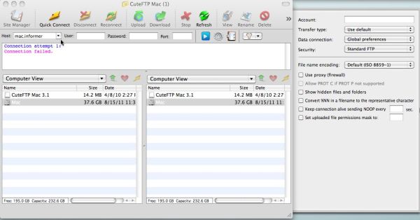 CuteFTP FTP Client