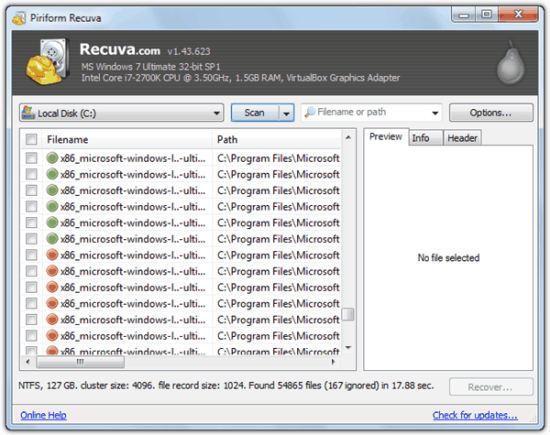 Recuva Best Data Recovery Software