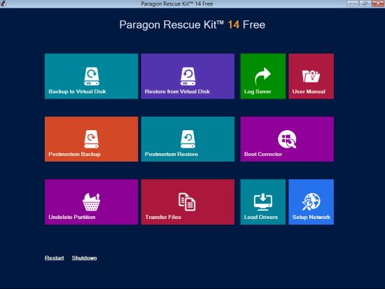 Paragon Rescue Kit Best Data Recovery Software