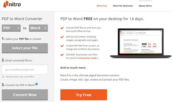 Nitro PDF to Word Converter