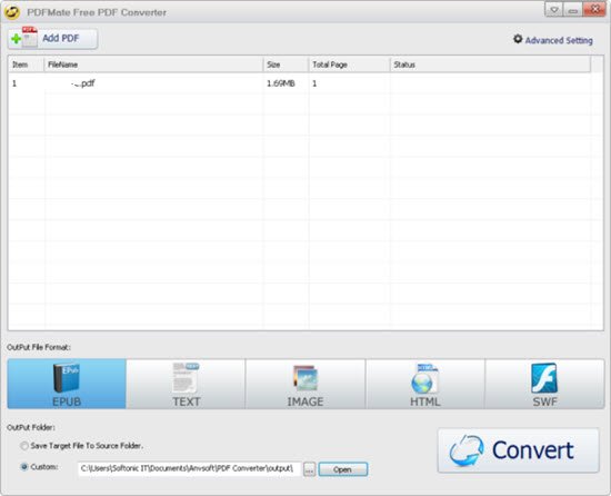 PDFMate PDF Converter Free