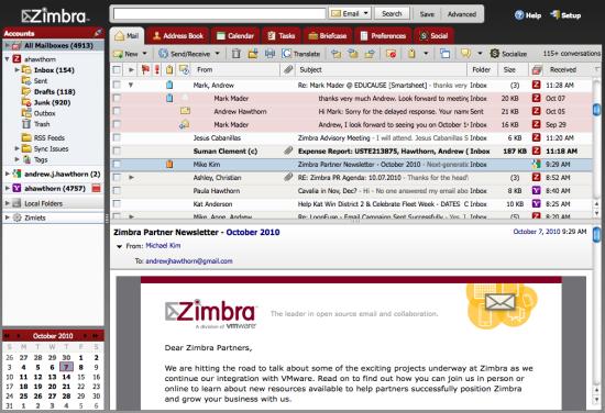 Zimbra Desktop Email Client