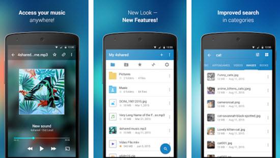 4shared - Free Music Download Apps for Android