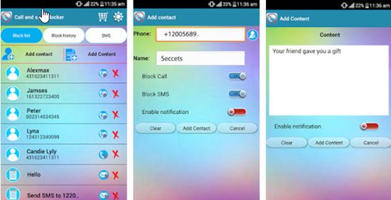 Calls and SMS Blocker Apps