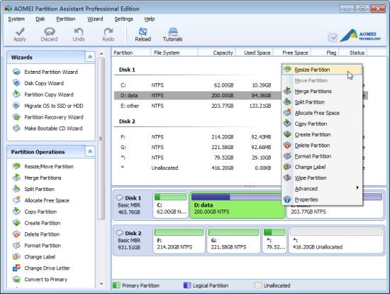 AOMEI Partition Assistant