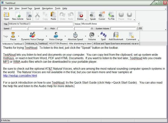 TextAloud Text to Speech Software