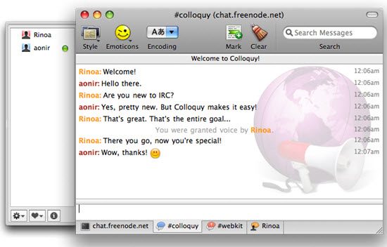 Colloquy IRC Clients