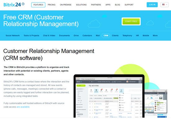 Bitrix24 Free CRM Software