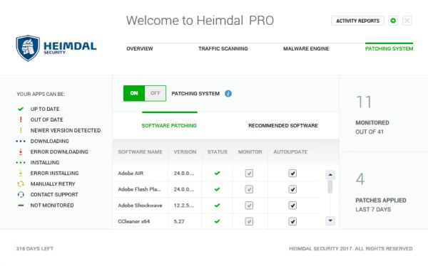 Heimdal PRO protection