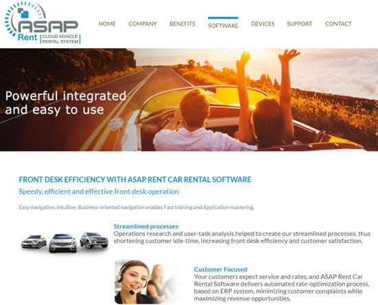 ASAP RENT Car Rental Software