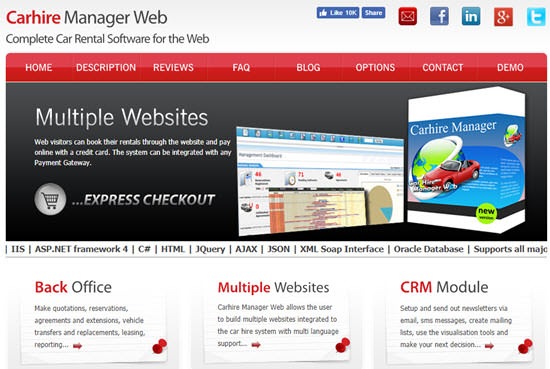 Carhire Manager Car Rental Software