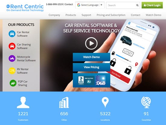 Rent Centric Car Rental Software