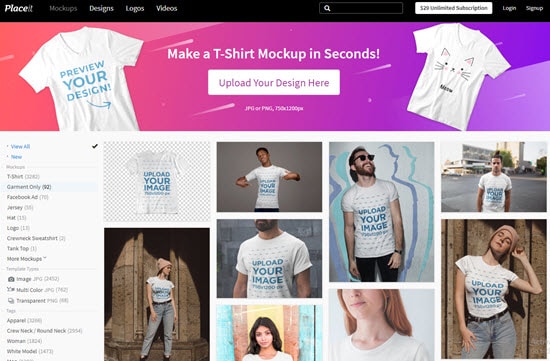 Placeit T-Shirt Design Software