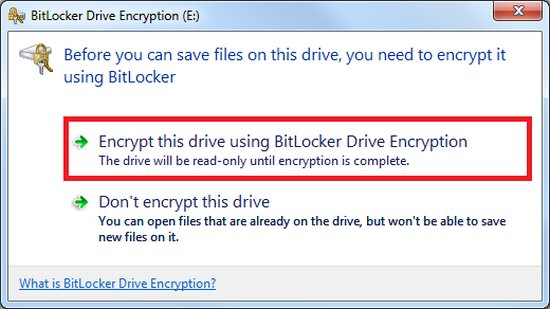 Bitlocker to go USB Encryption Software