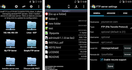 AndFTP FTP Client for Android